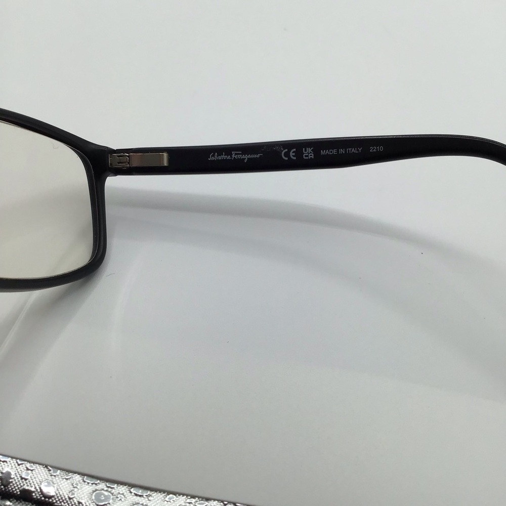 Salvatore Ferragamo Black Rectangular Eyeglasses … - image 6